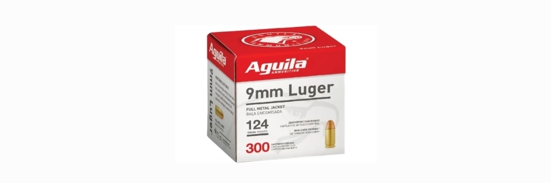 Aguila 9mm 124GR FMJ
