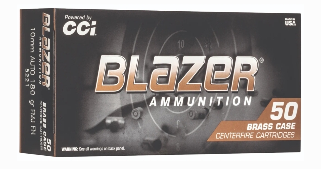 CCI Blazer Brass 10mm 180GR FMJ